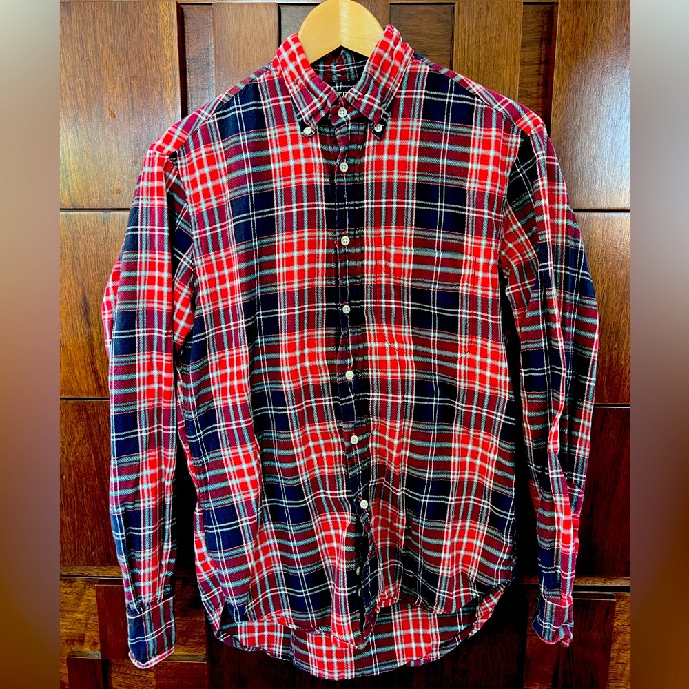 Gitman Bros Plaid Button Down M - image 1
